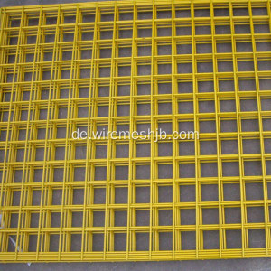 Gelbe Farbe PVC beschichtete geschweißte Maschendraht-Platten